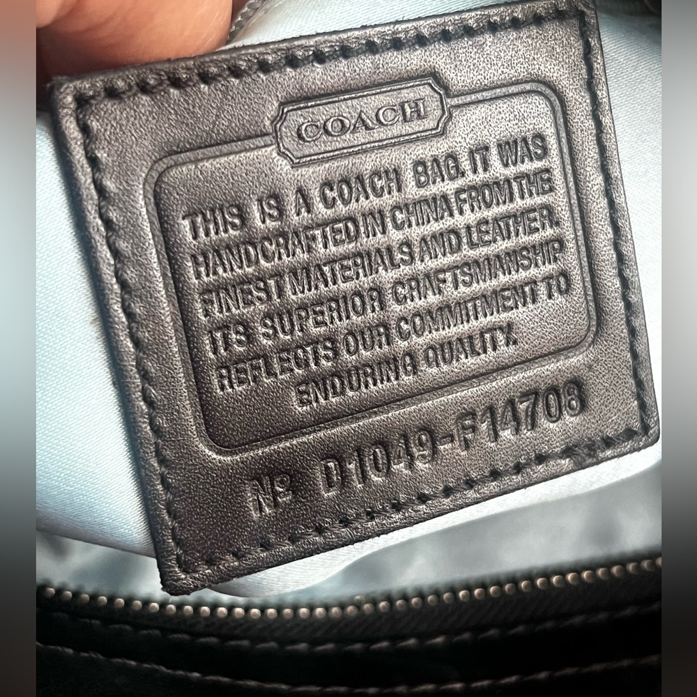 Coach Black and Cream Women's Bag - Picture 8 of 16